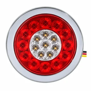 4"19LED Iron Electroplated Ring Dual-Color Round Light | TOPONE TP-L-007-19G2