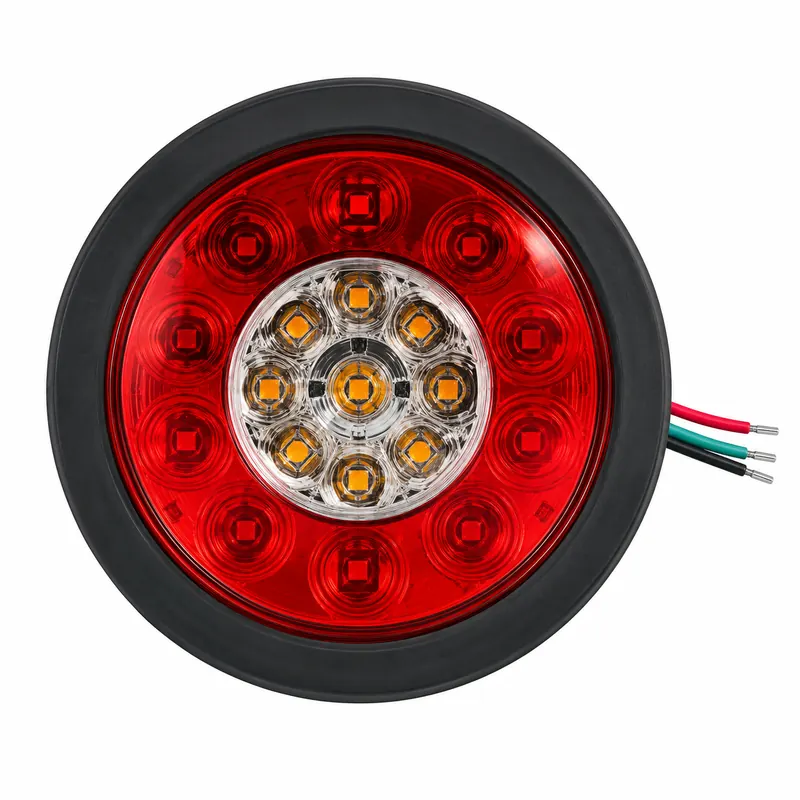 4"19LED Rubber Ring Dual-Color Round Light | TOPONE TP-L-007-19G3