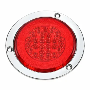 4"30LED Round Light with Light Guide Ring (Iron Electroplated Ring) | TOPONE TP-L-007-30G1Z2