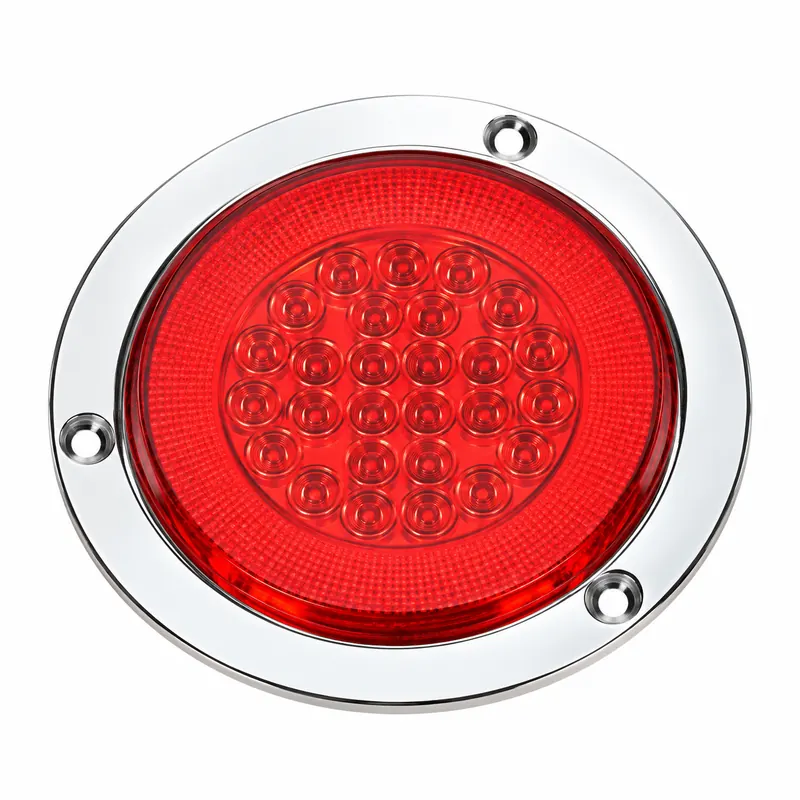 4"30LED Round Light with Light Guide Ring (Iron Electroplated Ring) | TOPONE TP-L-007-30G1Z2