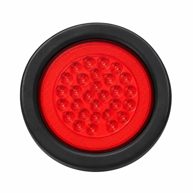 4" 30LED Round Light with Light Guide Ring (Rubber Ring) | TOPONE TP-L-007-30G3